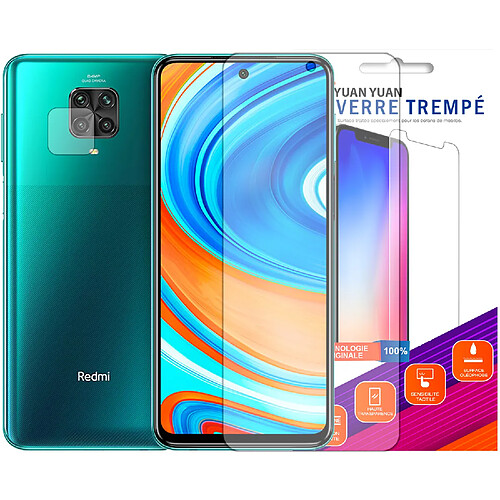 Verre trempé pour Xiaomi Redmi Note 9 Pro + Verre Trempé Camera Arrière Protecteur- Film Protection en Verre Trempé - Visiodirect -