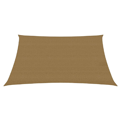 Helloshop26 Voile d'ombrage 160 g/m² taupe 3 x 3 m PEHD 02_0009311