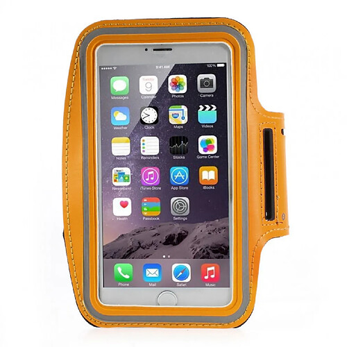 Amahousse Brassard Sport pour iPhone 6S PLUS orange néoprène confortable