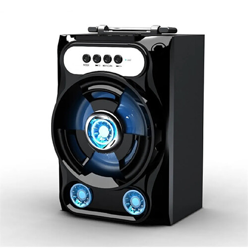 Universal Haut-parleur Bluetooth Portable High Power Stéréo Subwoofer Lourd Subwoofer Support FM Radio TF Auxiliary USB | Haut-parleur Portable (13x11x19mm)