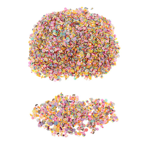 10000PCS Charms Slime Making Kit DIY Nail Art Charms Slime Flower Fruit