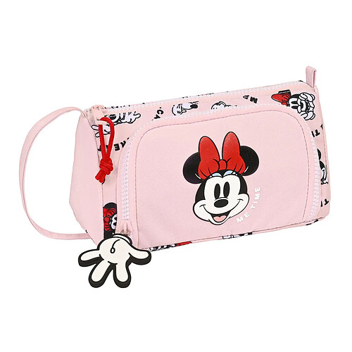 Trousse d'écolier Minnie Mouse Me time Rose (20 x 11 x 8.5 cm)