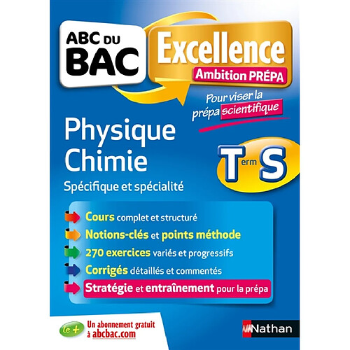 Physique chimie terminale S, spécifique et spécialité : pour viser la prépa scientifique · Occasion