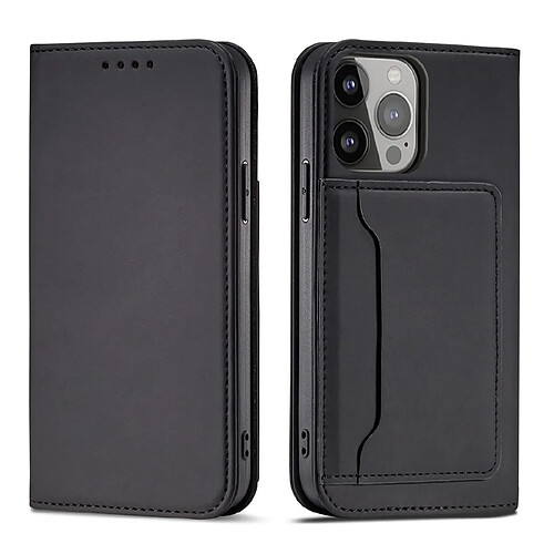 Ozzzo etui pour cartes magnetiques pour iphone 13 pro max pochette porte-cartes porte-cartes noir