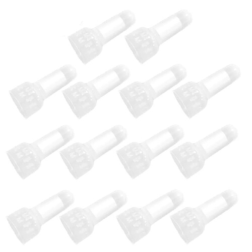 Lot de 200 pcs Fin Cap Fermé 22-18AWG/22-14AWG à Sertir Connecteur Nylon Fil Fermé Fin Cap