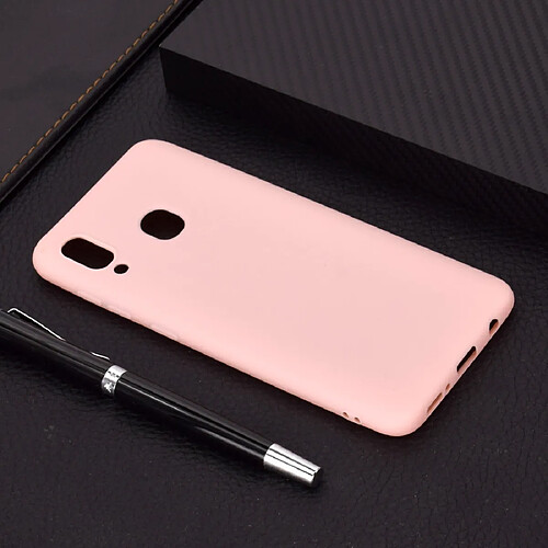 Wewoo Coque Souple Pour Galaxy A30 Candy Color TPU Case Rose