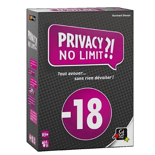 Privacy no limit jeu d ambiance gigamic