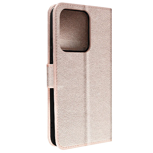 Avizar Housse pour Xiaomi 13 Pro portefeuille rangement carte support vidéo rose