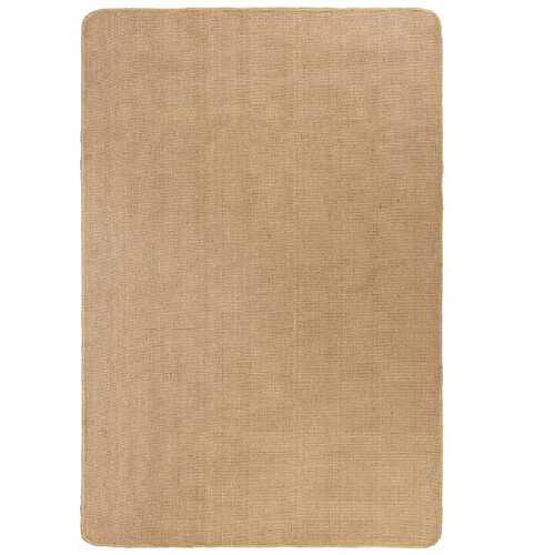 vidaXL Tapis en jute avec support en latex 70 x 130 cm Naturel