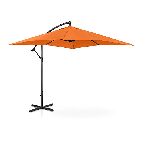 Helloshop26 Parasol déporté rectangulaire 250 x 250 cm inclinable orange 14_0007602