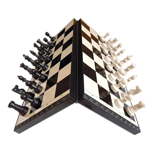 11 pouces Magnétique Voyage Jeu d'échecs avec Pliage Échiquier 32 Chessman pour Débutant, Enfants et Adultes