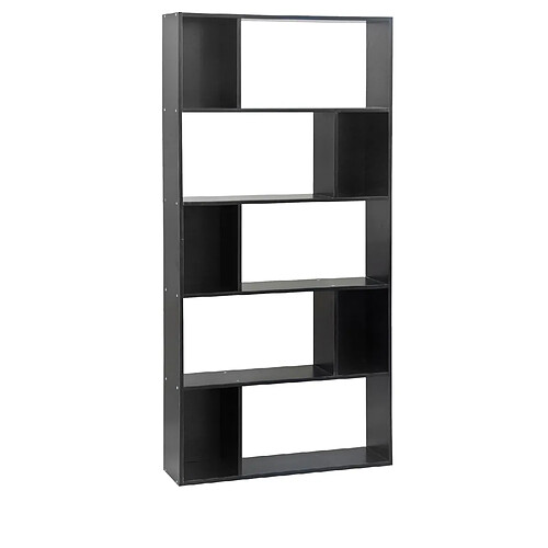 Urban Living Etagère multi-cubes Modern - 83 x H. 173 cm - Noir