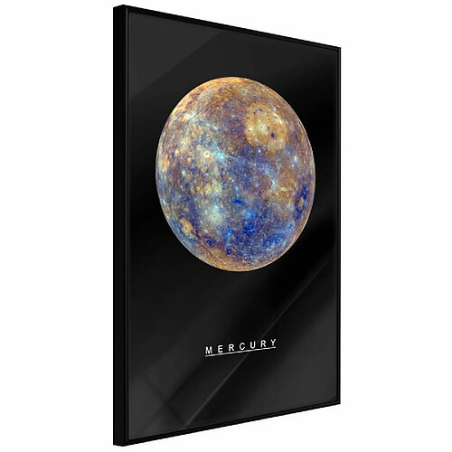 Paris Prix Affiche Murale Encadrée The Solar System Mercury 30 x 45 cm Noir