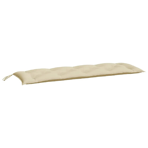 Maison Chic Coussin Confort | pouf | Coussin de banc de jardin beige 150x50x7 cm tissu oxford -GKD14612