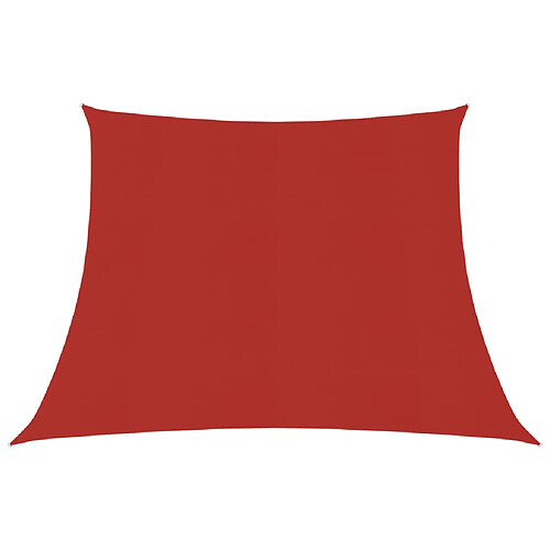 ComfortXL Voile D'ombrage 160 G/m² Rouge 3/4x3 M Pehd