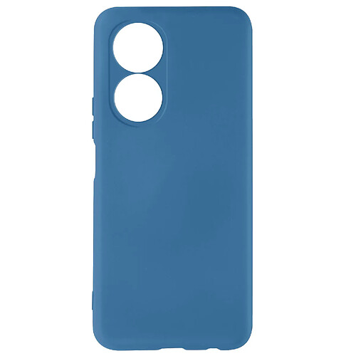 Avizar Coque Honor X7 Silicone Semi-rigide Soft-touch Fine Bleu