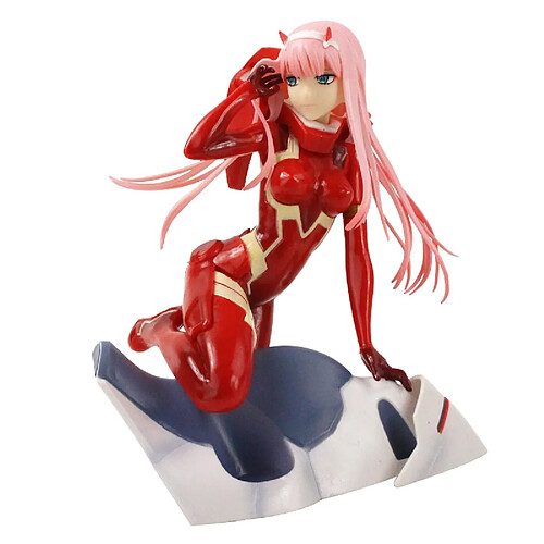 Universal 15 cm Cher chiffre zéro deux codes 002 lapin fille anime pvc image d'action est un modèle jouet collectible | Action chiffre(Coloré)