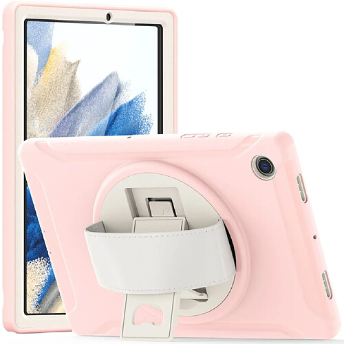 Coque en silicone avec béquille rotative Fleurs de cerisier rose pour votre Samsung Galaxy Tab A8 10.5 (2021) X200/X205