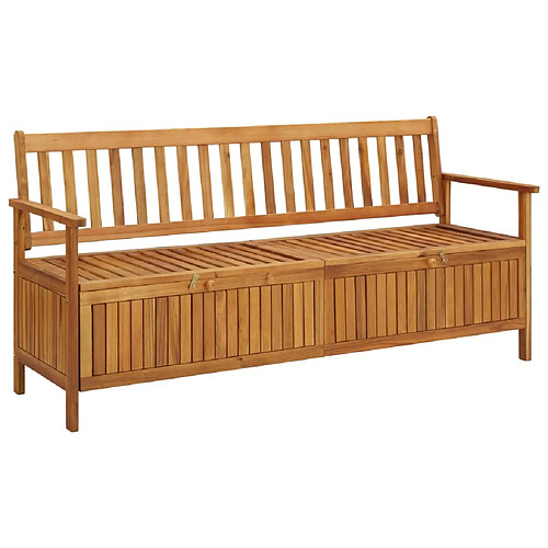 vidaXL Banc de rangement de jardin 170 cm bois d'acacia solide