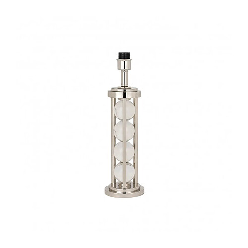 Interiors 1900 Base de Lampe Newton, cristal et nickel (sans abat-jour)