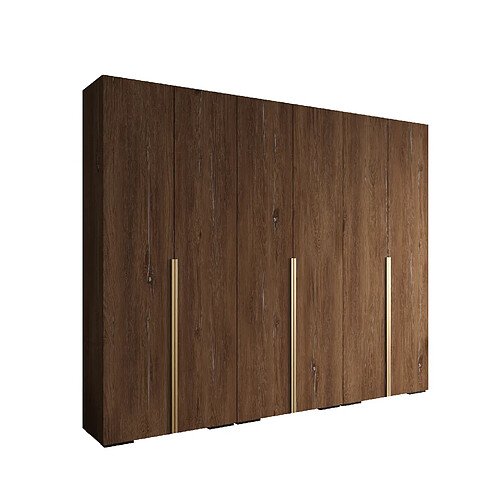 Abiks Meble Armoire Inova 1 À Portes Battantes 236,7/300/47 6 Portes (marron/d’oro)