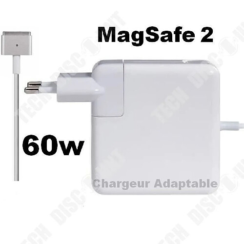 Tech Discount TD® Chargeur Apple Macbook 13 Air Macbook Pro Puissance Élevée Chargement Rapide Longue durée Compatibilité Macbook Recharge Simple