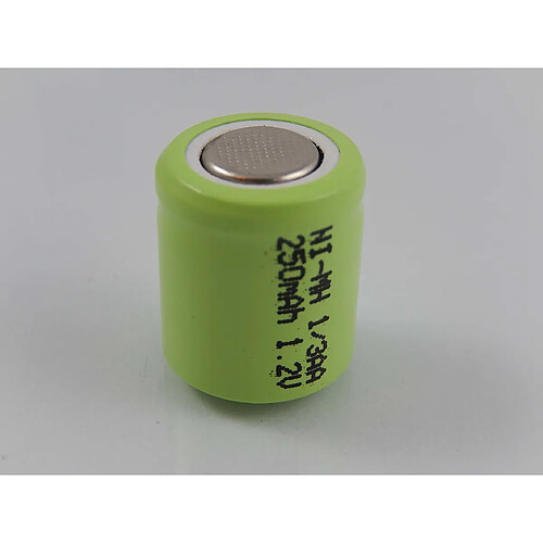 vhbw 1/3AA batterie NI-MH 1/3AA 250mAh (1.2V) Flattop pour la fabrication de modèles, éclairage solaire, téléphone, etc.