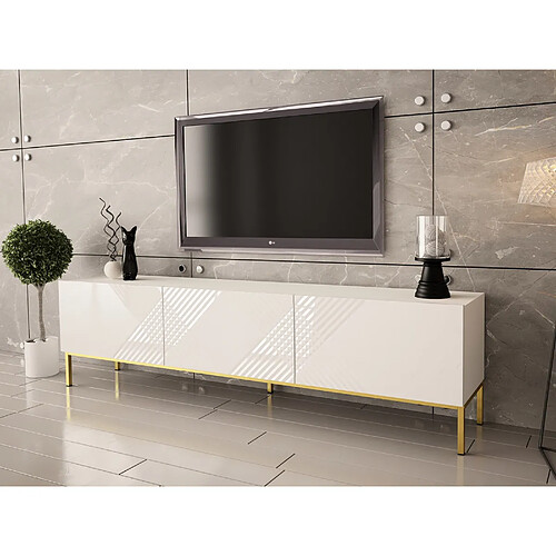 Bestmobilier Celeste - meuble TV - 190 cm - style contemporain