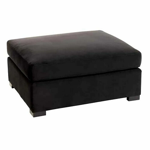 Paris Prix Pouf en Velours Design Abosa 113cm Noir