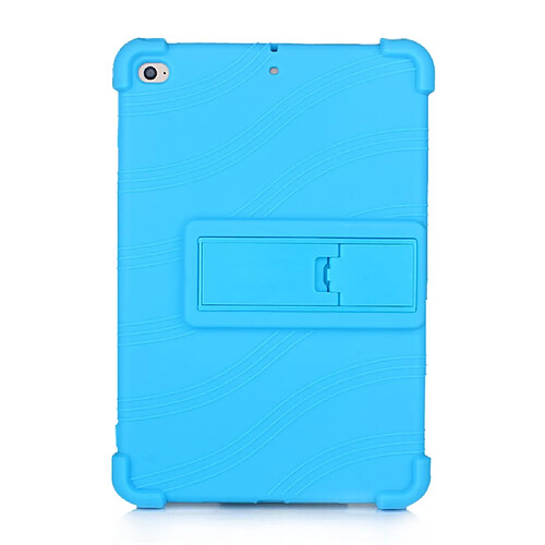 Coque en silicone Souple avec béquille bleu clair pour votre Apple iPad Mini 4/5