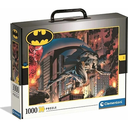 Clementoni Batman in Suitcase-Puzzle 1000 pièces pour Adultes et Enfants à partir de 10 Ans, Jeu d'adresse pour Toute la Famille, 39678, Multicolore, Medium