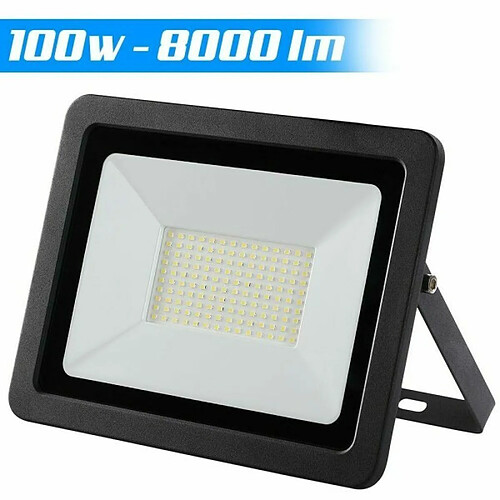 Tradex LED 100W HAUTE LUMINOSITÉ 8000LM BLANC FROID D'EXTÉRIEUR FIN