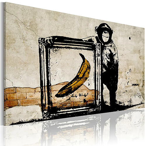 Artgeist Tableau - Inspired by Banksy - sepia [30x20]