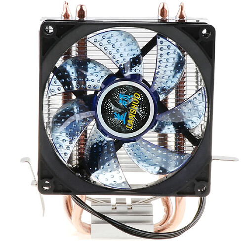 Bleu de dissipateur thermique de refroidisseur de processeur 4 de fil de la broche 4 du ventilateur 4 de refroidissement de l'unité centrale de traitement LED