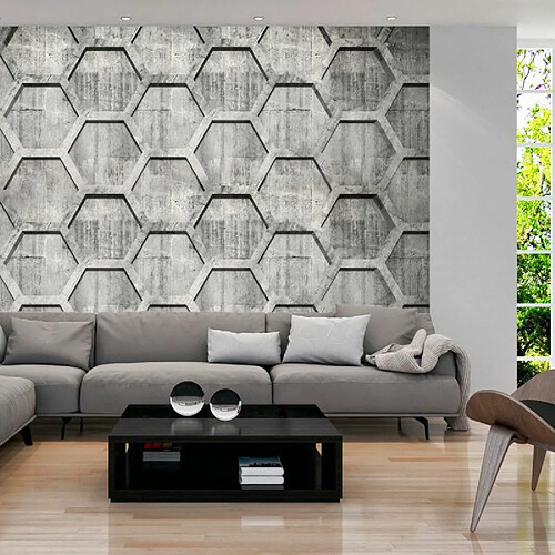 Paris Prix Papier Peint Platinum Cubes 140 x 200 cm