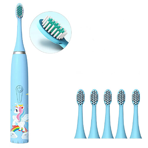 Universal Brosse à dents électrique pour enfants DuPont Brosse à dents à poils souples Petite tête de brosse Smart | Brosse à dents électrique