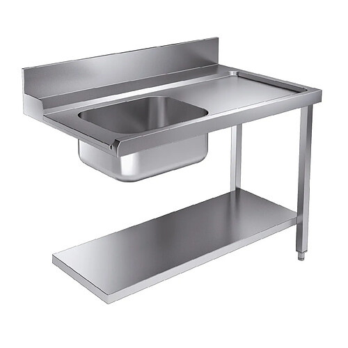 Table d'Entrée Avec Etagère à Droite Pour 7280.0045-0046 - Combisteel