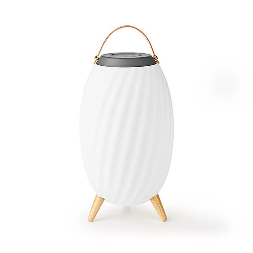 Haut parleur bluetooth avec lumière d'ambiance 60 w - blanc/gris - spbt35805wt - NEDIS