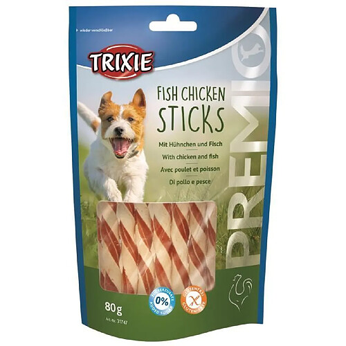 TRIXIE PREMIO Sticks aux poulet et poisson - 80 g - Pour chien