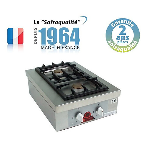 Réchaud Gaz Professionnel spécial traiteur - 2 feux - 6980 W - Sofraca