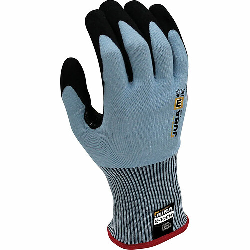 Gants de travail JUBA K-Rock Noir Bleu Tactile Fibre Nitrile - 7