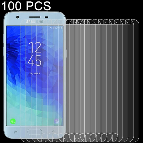 Wewoo Film de verre trempé 100PCS 9H 2.5D pour Galaxy J3 2018