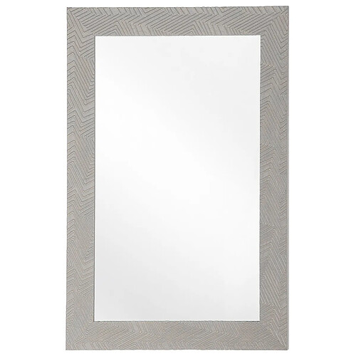 Beliani Miroir NEVEZ 91 cm Gris