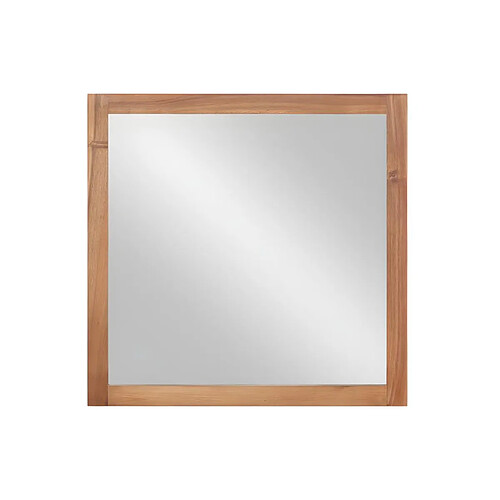 Vente-Unique Miroir carré avec contour en bois d'acacia - 60 x 60 cm - SEPANG