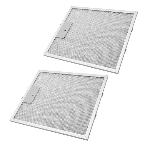 vhbw 2x filtres permanent à graisse remplacement pour Whirlpool ARI314158, ARI333052 pour hotte de cuisine - 30,55 x 26,75 x 0,85 cm, métal