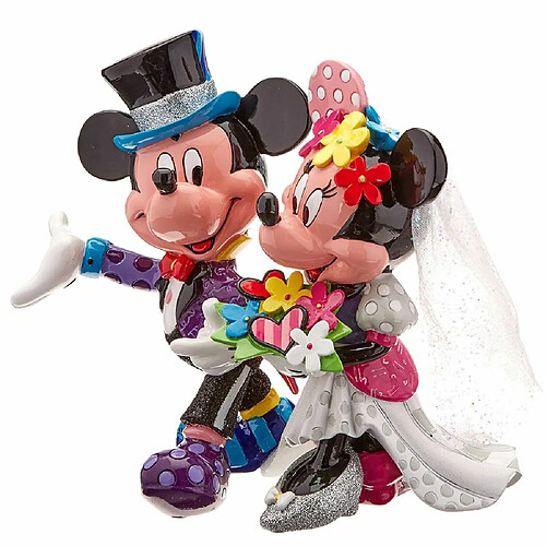 Enesco Statuette de Collection Minnie et Mickey Mariage By Britto