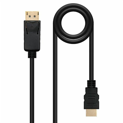 Câble DisplayPort vers HDMI NANOCABLE 10.15.4310 Noir 10 m