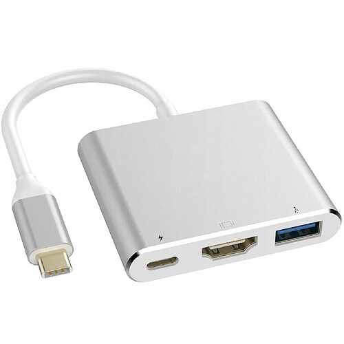 GUPBOO Adaptateur USB C HDMI+USB 3.0+PD Hub 4K MacBook 3 en 1,JL135