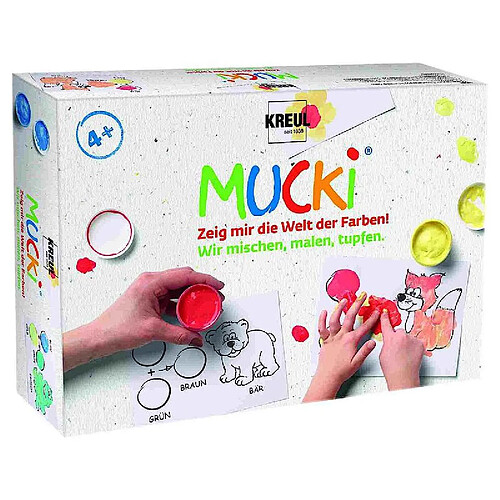 KREUL Gouache aux doigts 'MUCKI', kit 5 x 50 ml ()