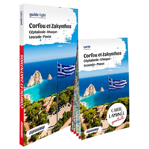 Corfou et Zakynthos : Céphalonie, Ithaque, Leucade, Paxos : guide + carte